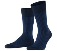 Falke Mens Oxford Stripe Socks - Space Blue