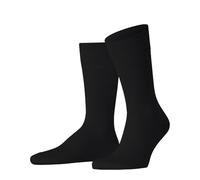 FALKE Men's Panama M So Linen Cotton Plain 1 Pair Socks, Black 3000, 7-8