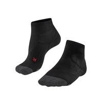 FALKE Men's PL2 Short M Sso Cotton Functional Yarn Anti-Blister 1 Pair Padel Socks, Black 3000, 8-9