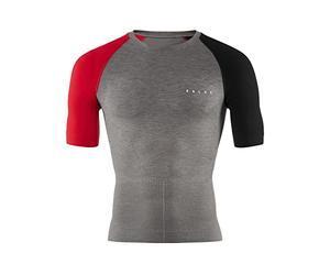 FALKE Men's RU Impulse Shortsleeved Base Layer Top Running Compression Underwear Grey For Running Provides Support For Better Posture And Quicker Recovery 1 Piece