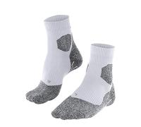 FALKE Men's RU Trail Grip M So Functional Yarn Anti-Blister 1 Pair Running Socks, White 2000, 8-9
