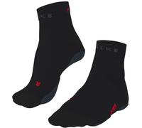 Falke Mens RU True Motion Short Running Sneaker Socks - Black