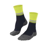 FALKE Men's RU4 Endurance Cool M So Functional Yarn Anti-Blister 1 Pair Running Socks, Blue Space 6116 Stripe 9.5-10.5