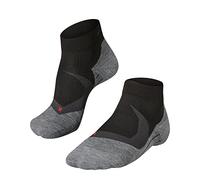 FALKE Men's RU4 Endurance Cool Short M SSO Functional Yarn Anti-Blister 1 Pair Running Socks, Black (Black-Mix 3010), 9.5-10.5
