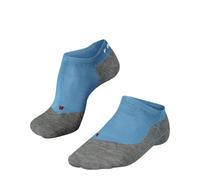 FALKE Men's RU4 Endurance Invisible M In Cotton Anti-Blister 1 Pair Running Socks, Green Turquoise 7922, 5.5-7.5