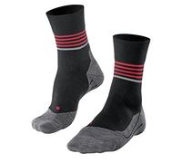 FALKE Men's RU4 Endurance M So Cotton Anti-Blister 1 Pair Running Socks, Black 3008, 9.5-10.5