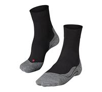 FALKE Men's RU4 Endurance M So Cotton Anti-Blister 1 Pair Running Socks, Black Black-Mix 3010, 8-9
