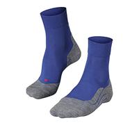 FALKE Men's RU4 Endurance M So Cotton Anti-Blister 1 Pair Running Socks, Blue Athletic 6451, 9.5-10.5