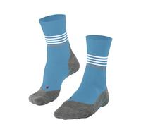FALKE Men's RU4 Endurance M So Cotton Anti-Blister 1 Pair Running Socks, Green Turquoise 7922 Stripe, 8-9