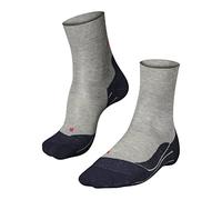 Falke Running Socks RU4 Endurance - Cushioned Anti-Blister Cotton - Men's 42-43 Light Grey