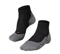 FALKE Men's RU4 Endurance Short M Sso Cotton Anti-Blister 1 Pair Running Socks, Black Black-Mix 3010, 8-9
