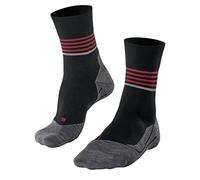 FALKE Men's RU4 Reflect Running Socks Medium Cushioning Anti-Blister Mid-Calf Length Vegan Quick-Drying Breathable Cotton Functional Yarn 1 Pair