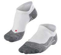 Falke Mens Running 4 Medium Invisible No Show Socks - White Mix