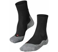 Falke Mens Running 4 Wool Socks - Black/Grey
