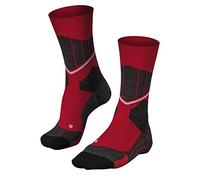 FALKE Men's SC1 M So Wool Warm Thick Skiing Socks 1 Pair, Red Lipstick 8000, 11-12.5