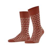 FALKE Men's Sea Rock M So Cotton Patterned Socks 1 pair, Orange Red Clay 8095, 8.5-11