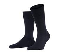 FALKE Men's Sensitive Berlin M So Wool Cotton With Soft Tops 1 Pair Socks, Blue Dark Navy 6375, 8.5-11