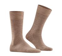 FALKE Men's Sensitive Berlin M So Wool Cotton With Soft Tops 1 Pair Socks, Brown Nutmeg Melange 5410, 8.5-11