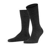 FALKE Men's Sensitive Berlin M So Wool Cotton With Soft Tops 1 Pair Socks, Grey Anthracite Melange 3080, 5.5-8
