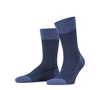 FALKE Men's Sensitive Herringbone M So Wool With Soft Tops 1 Pair Socks, Brown Dusty Blue 6845, 10-11