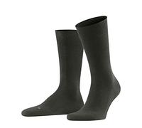 FALKE Men's Sensitive London M So Cotton With Soft Tops Socks 1 Pair, Green Military 7826, 5.5-8