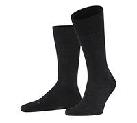 FALKE Men's Sensitive London M So Cotton With Soft Tops Socks 1 Pair, Grey Anthracite Melange 3080, 5.5-8