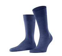 FALKE Men's Sensitive Malaga M So Cotton With Soft Tops 1 Pair Socks, Blue Sapphire 6055, 8.5-11