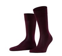 FALKE Men's Sensitive Malaga M So Cotton With Soft Tops 1 Pair Socks, Red Barolo 8596, 8.5-11