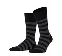 FALKE Men's Sensitive Mapped Line M So Cotton With Soft Tops 1 Pair Socks, Black 3000, 8.5-11