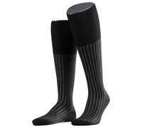 FALKE Men's Shadow M Kh Cotton Long Patterned 1 Pair Knee-High Socks, Grey Grey-White 3030, 10-11