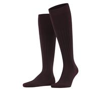 FALKE Men's Shadow M Kh Cotton Long Patterned Knee-High Socks 1 Pair, Red Rioja 8594, 8.5-9.5