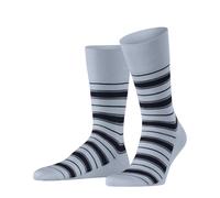FALKE Men's Shirtline M So Cotton Patterned 1 Pair Socks, Blue Light 6594, 10-11