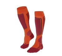 FALKE Men's SK2 Intermediate M Kh Wool Warm Thick 1 Pair Skiing Socks, Orange Flash 8288, 8-9