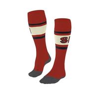 FALKE Men's SK2 Intermediate Wool M Kh Wool Functional Yarn Warm Thick 1 Pair Skiing Socks, Orange Samba 8182 Trend, 8-9