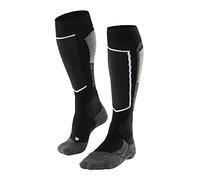 FALKE Men's SK2 Ski Socks Medium Cushioning Shin Padding Anti Blister Warm Breathable Quick-Drying Climate-Regulating Odour-Neutralising Wool Functional Yarn 1 Pair
