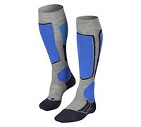 FALKE Men's SK2 Ski Socks Medium Cushioning Shin Padding Anti Blister Warm Breathable Quick-Drying Climate-Regulating Odour-Neutralising Wool Functional Yarn 1 Pair