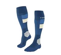 FALKE Men's SK4 Advanced M Kh Wool Functional Yarn Warm Thin 1 Pair Skiing Socks, Blue King Fisher 6834 Trend, 8-9
