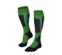 FALKE Men's SK4 Advanced M KH Wool Warm Thin 1 Pair Skiing Socks, Green (Grassgreen 7014), 5.5-7.5