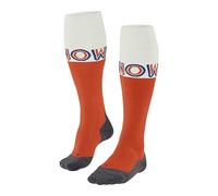 FALKE Men's SK4 Advanced M KH Wool Warm Thin 1 Pair Skiing Socks, Orange (Flash Orange 8034) - Snow, 9.5-10.5