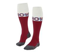 FALKE Men's SK4 Advanced M KH Wool Warm Thin 1 Pair Skiing Socks, Red (Lipstick 8000) - Snow, 8-9