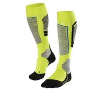 FALKE Men's SK4 Advanced M KH Wool Warm Thin 1 Pair Skiing Socks, Yellow (Limepunch 1085), 8-9