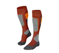 FALKE Men's SK4 Advanced M Kh Wool Warm Thin Skiing Socks 1 Pair, Red Chilly 8821, 9.5-10.5
