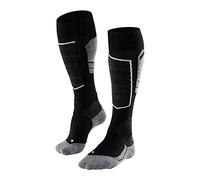 FALKE Mens Sk4 Advanced M Kh Wool Warm Thin Skiing Socks, Black Black-Mix 3010-O, 11-12.5 EU