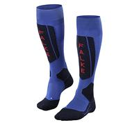 FALKE Men's SK5 Expert M Kh Silk Warm Thin 1 Pair Skiing Socks, Blue Olympic 6940, 5.5-7.5