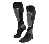 FALKE Men's SK6 Pro M Kh Wool Lyocell Functional Yarn Warm Thin 1 Pair Skiing Socks, Black Black-Mix 3010, 11-12.5