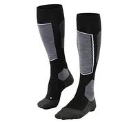 FALKE Men's SK6 Pro M Kh Wool Warm Thin 1 Pair Skiing Socks, Black Black-Mix 3010, 9.5-10.5