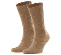 FALKE Men's Socks 2-Pack - Carpet In Shoe, Merino Wool, Solid Colors