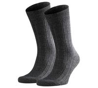 FALKE Men's Socks 2-Pack - Carpet In Shoe, Merino Wool, Solid Colors