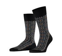 FALKE Men's Sun Touch M So Fil d´Écosse Cotton Patterned Socks 1 pair, Black 3000, 8.5-9.5