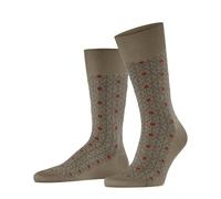 FALKE Men's Sun Touch M So Fil d´Écosse Cotton Patterned Socks 1 pair, Brown Sesame 4390, 8.5-9.5